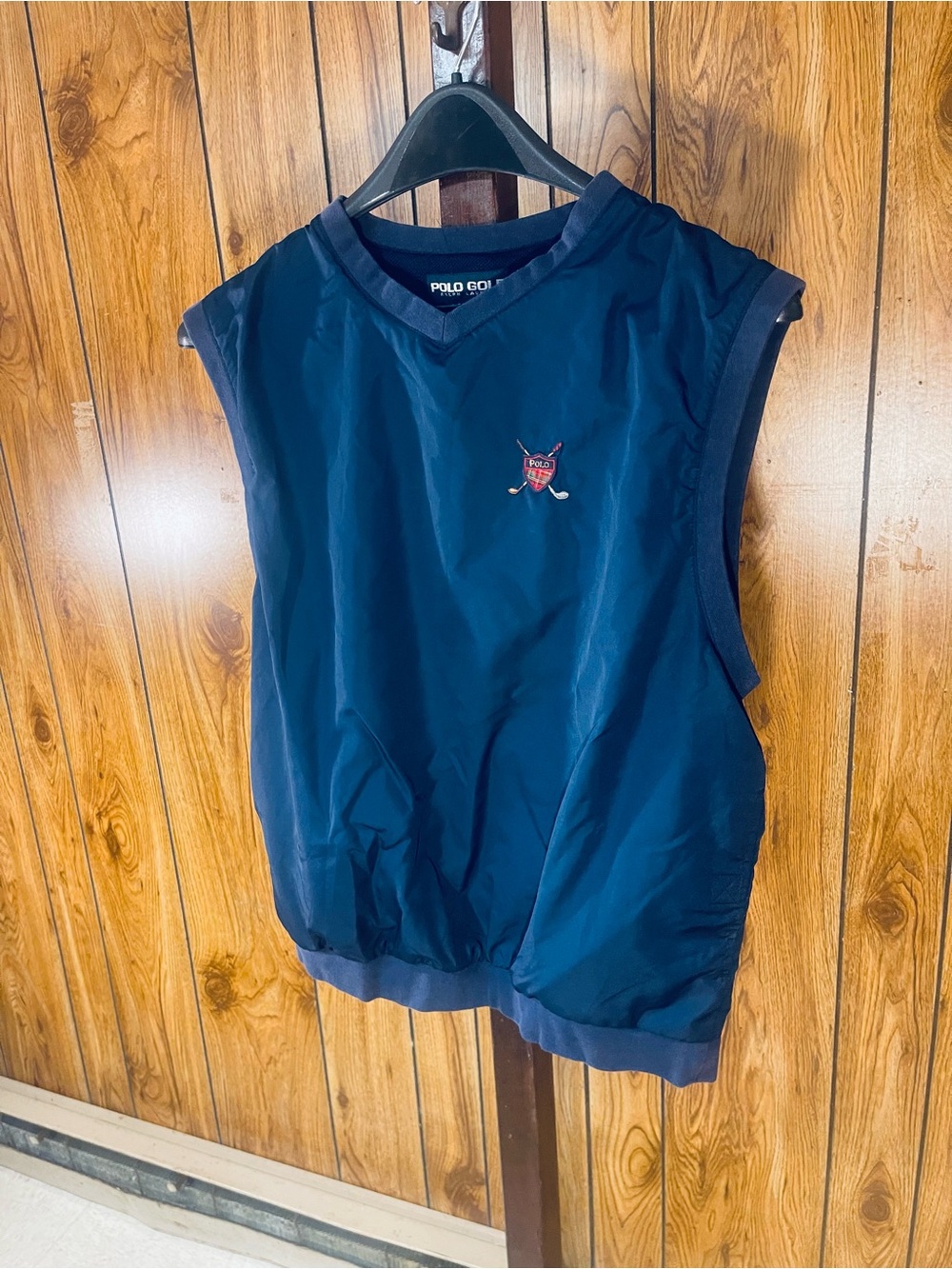 Polo Golf Ralph Lauren Men’s Navy Sleeveless Windbreaker Vest